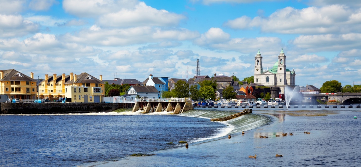 'Panorama of Athlone city and the Shannon river in summer, Co. Westmeath, Ireland.' - Westmeath